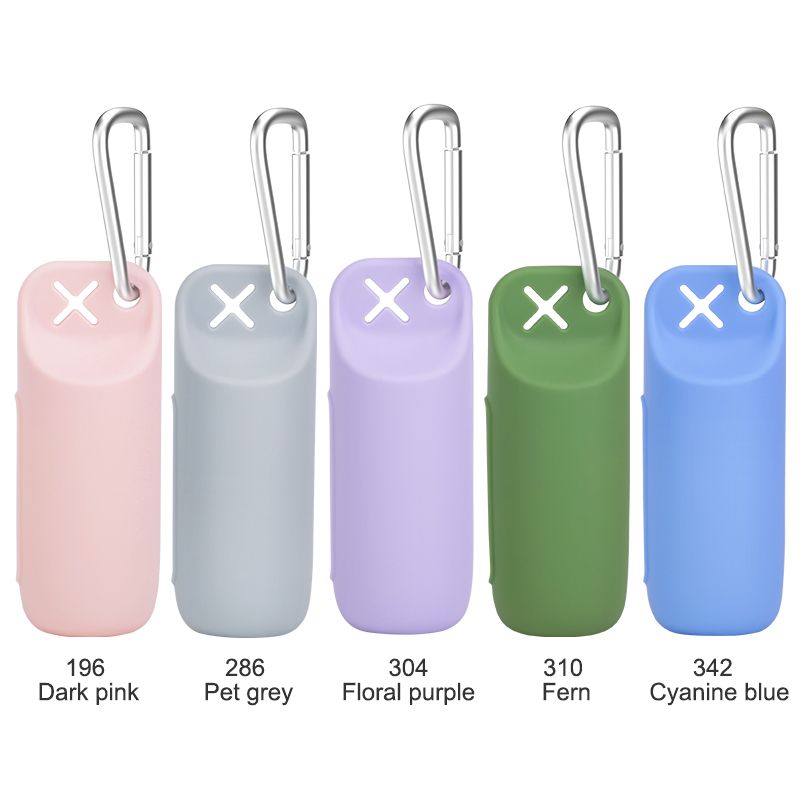 Walk Clip in pink, gray, purple, green, and blue