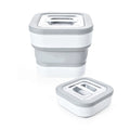 White Food Bin, expanded and collapsed on white