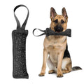 Black Bite Tug on white with a German Shepherd