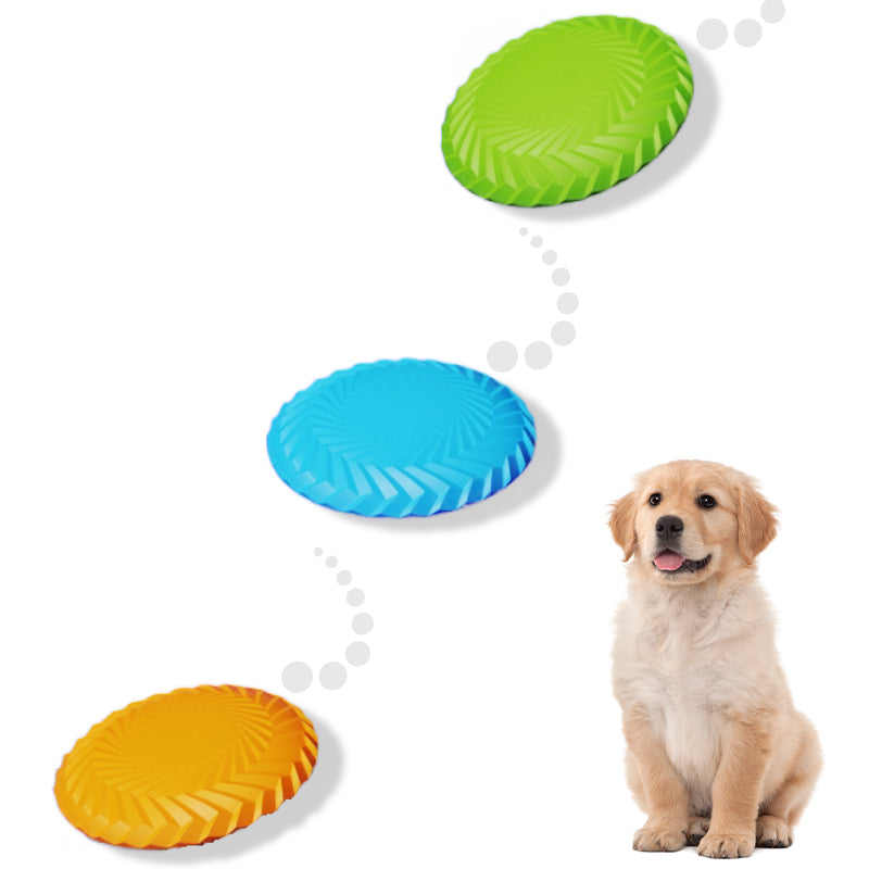 Rubber Disc in orange, blue, and green