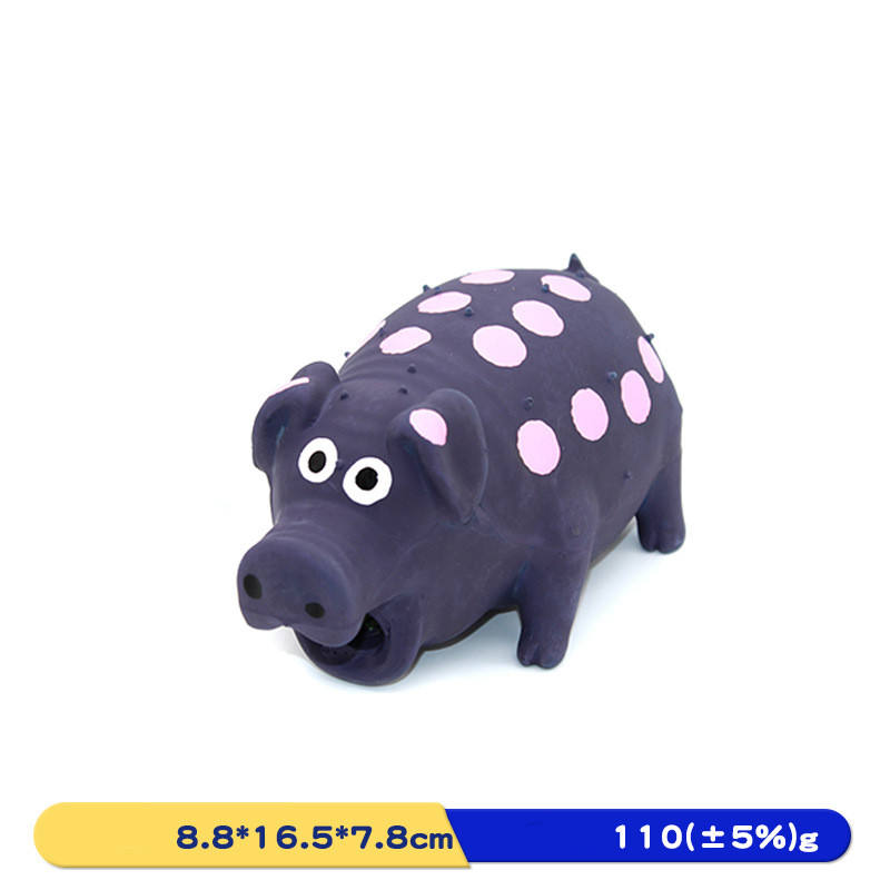 Purple Latex Pig three-quarter view