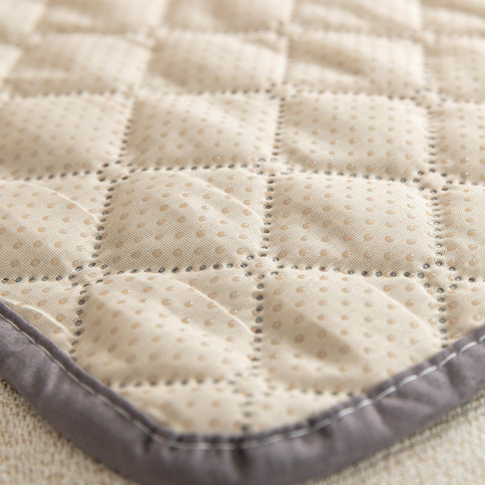 Sofa Cover non-slip dotted face and grey binding