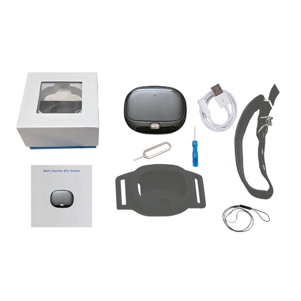 GPS Tag kit: tracker, sleeve, collar, cable, tools