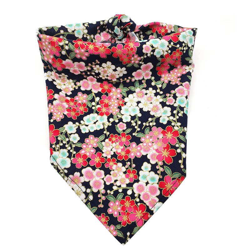 Navy Bandana tied