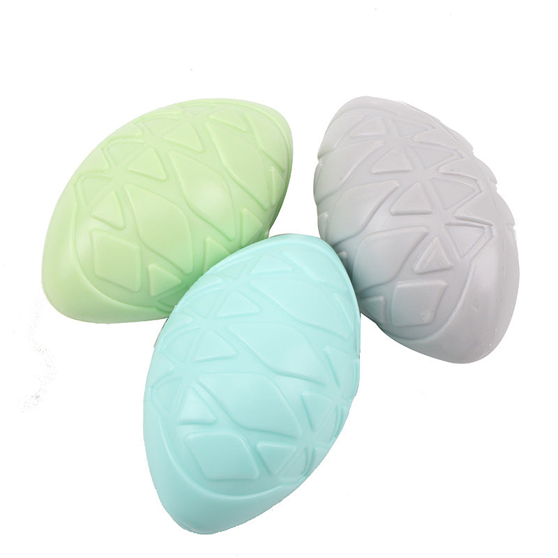 Squeak Egg mint, blue, and grey
