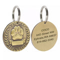 ID Tag front paw and engraved back