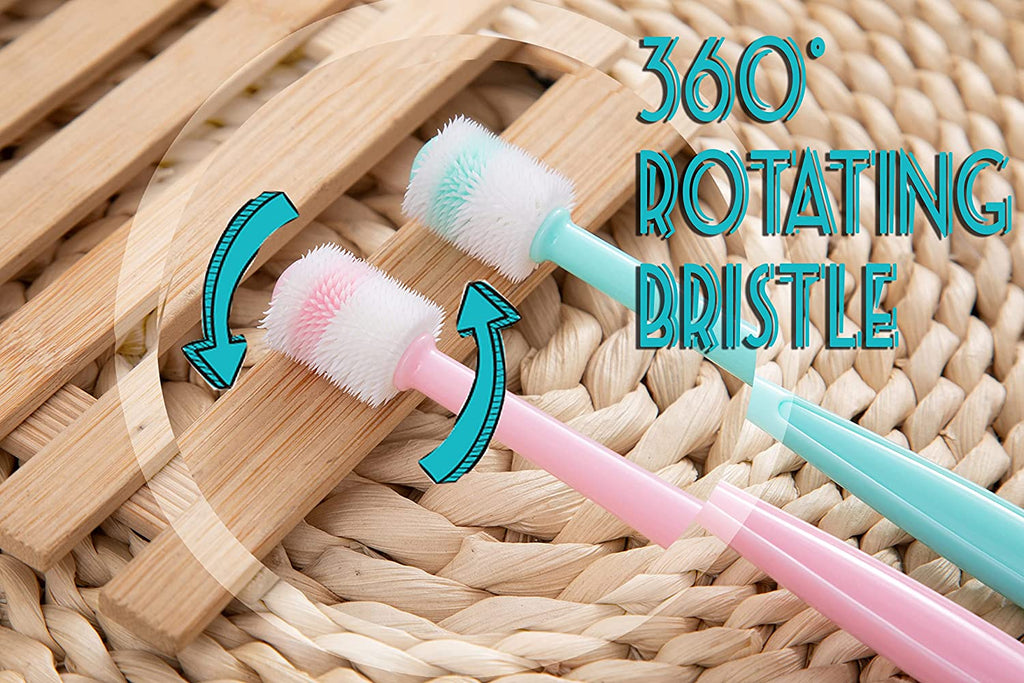 Toothbrush 360 degree bristle head