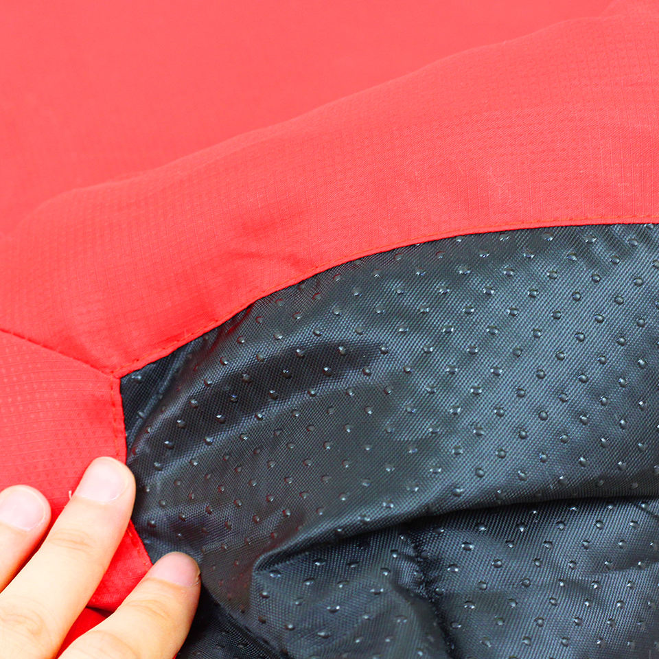 Blue Travel Mat rolled with buckle straps