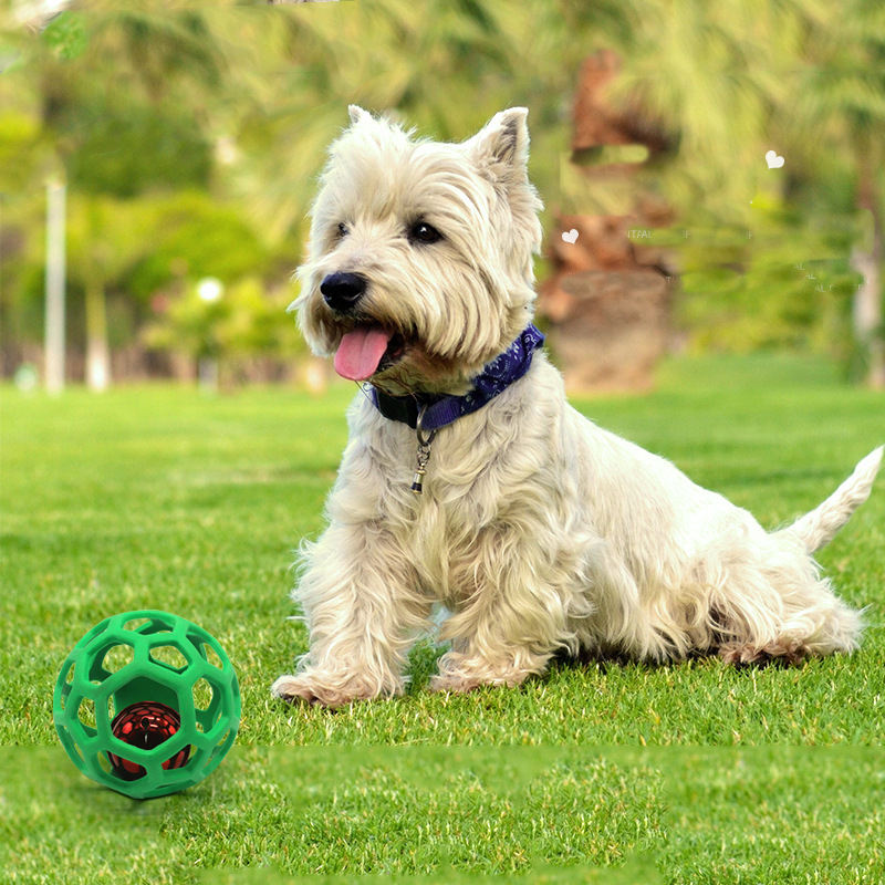 Green Lattice Ball on grass