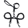 Black Dual Coupler webbing lead and bungee splitter