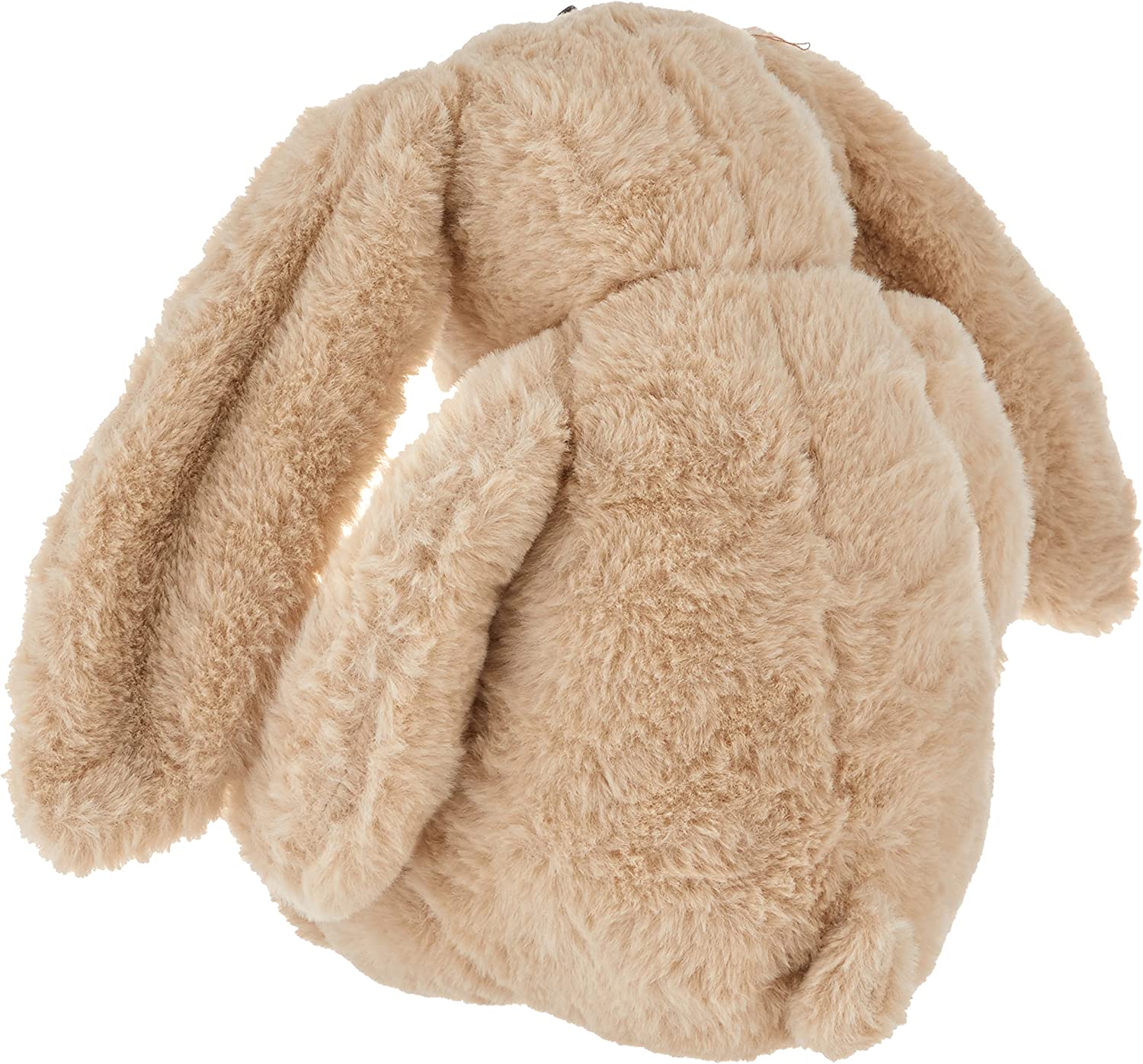 Plush Bunny back view, long ears and tail
