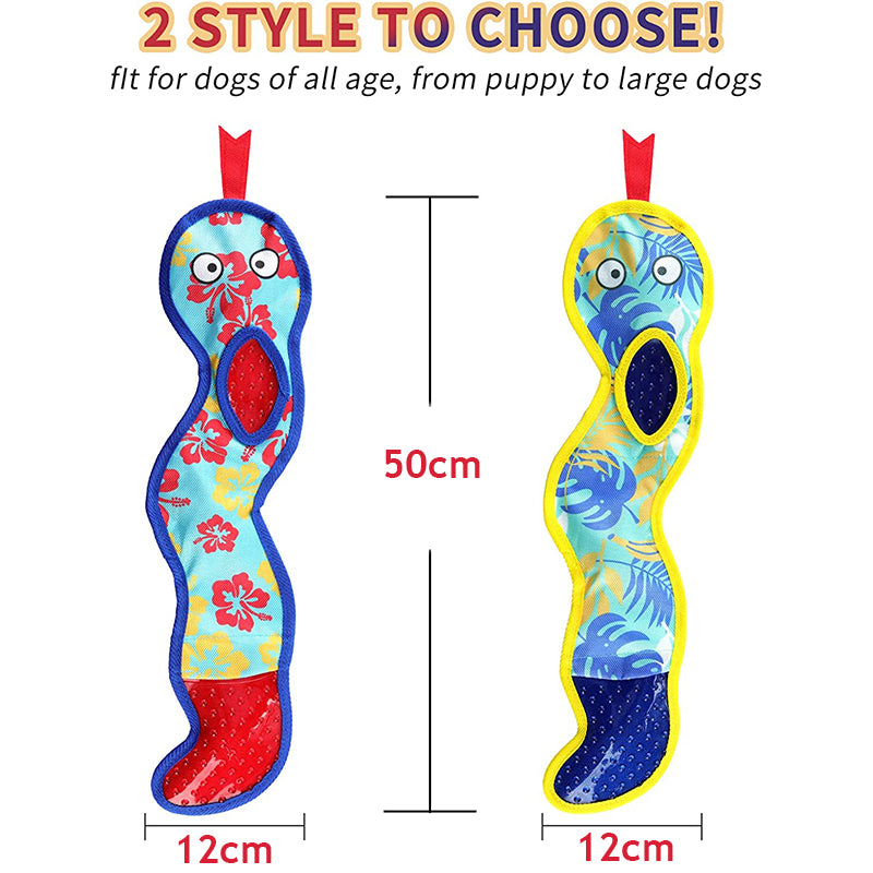 Two Plush Snake prints, 50 × 12 cm