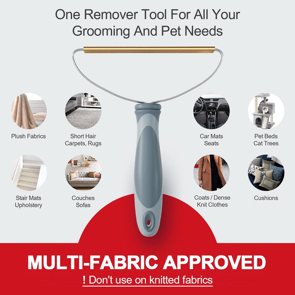 Hair Scraper on eight fabric types