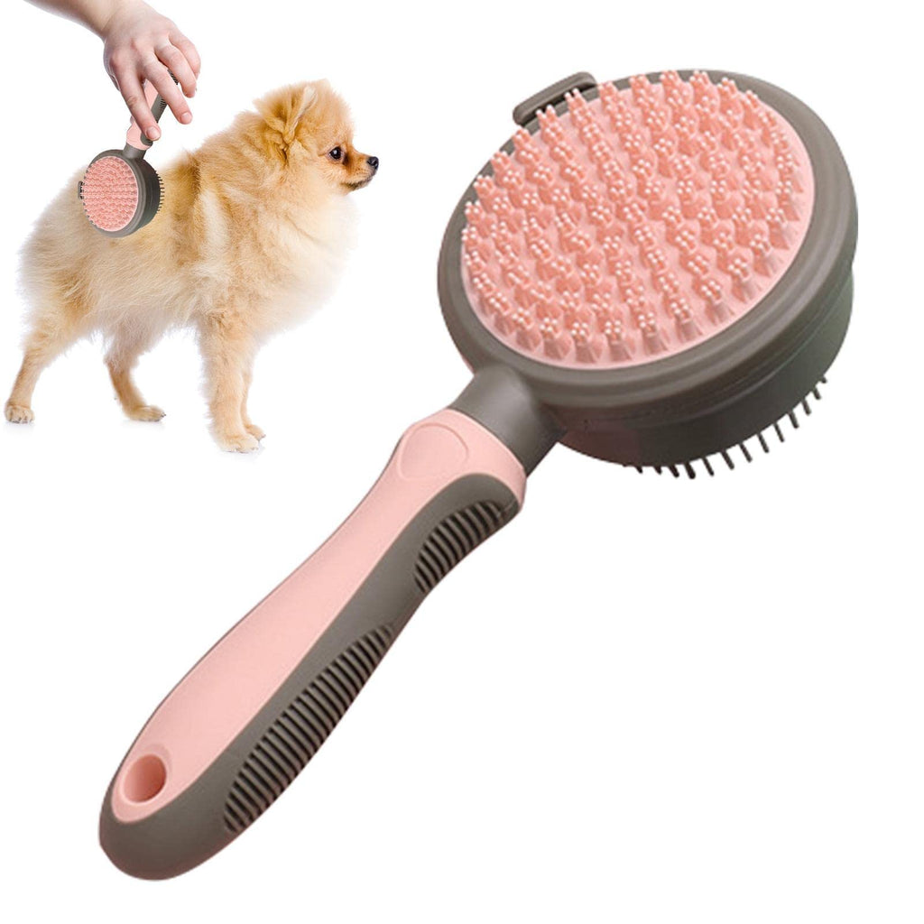 Pink Dual Brush, nub face, small-dog inset