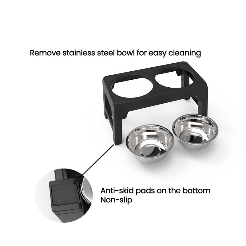 Bowl Stand with bowls removed and anti-skid pads