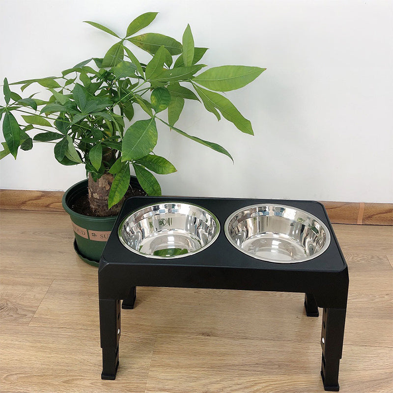 Black Bowl Stand on a wood floor