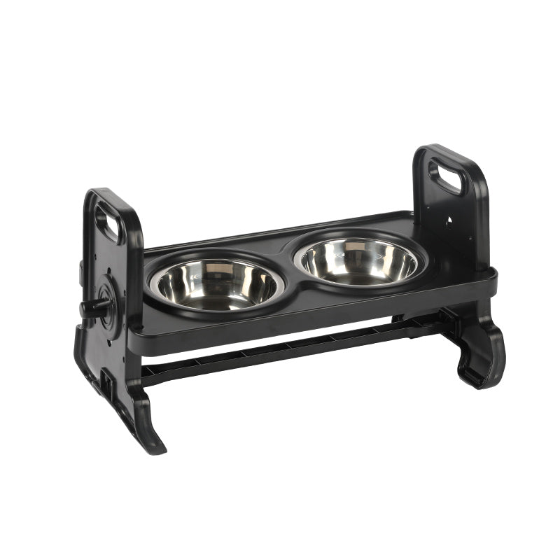 Pillar Stand front, two bowls and carry handles