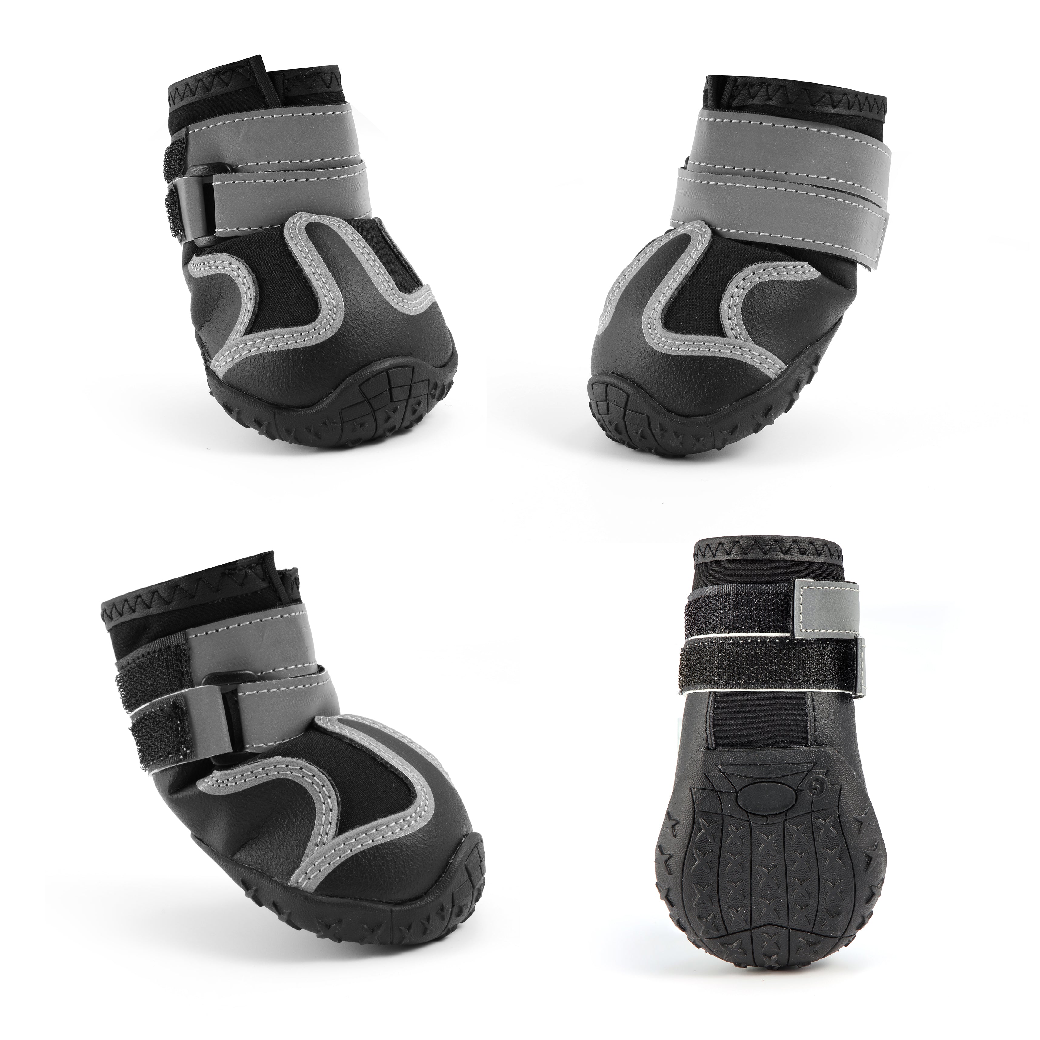 Walk Boot four angles, rubber sole and straps