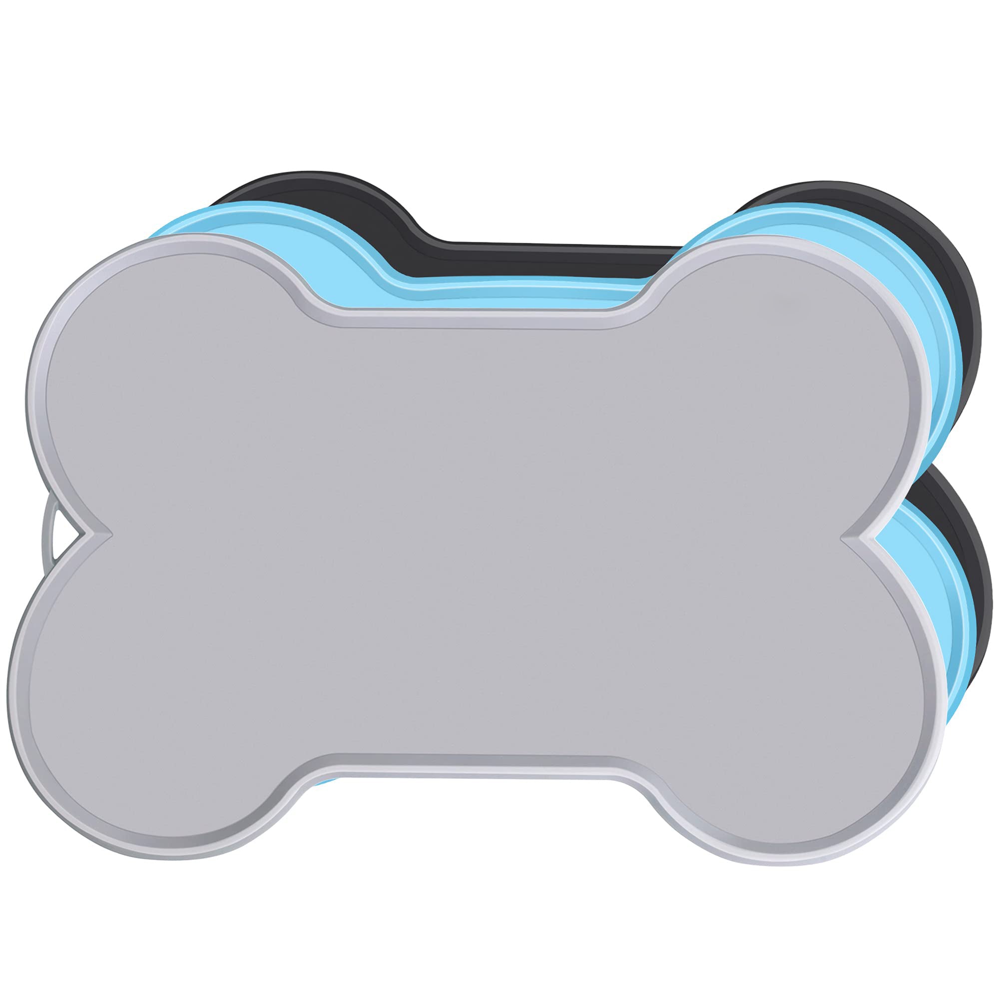 Bone Mat in grey, blue, and black