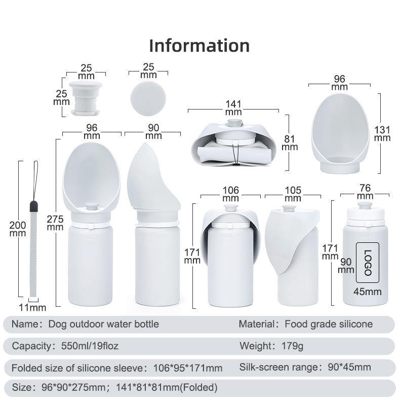 Travel bottle 550 ml spec