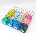 Vet Wrap rolls in paw, dot, and heart prints