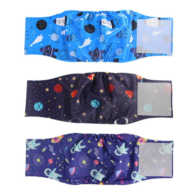 Belly Band in three space-print colorways
