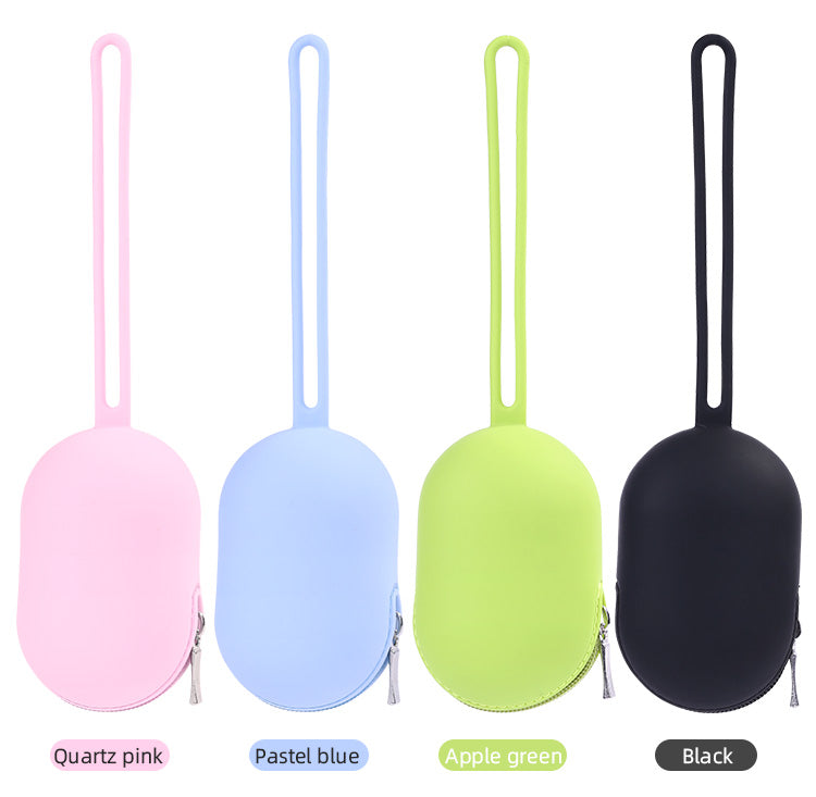 Treat Pouch in pink, blue, green, and black