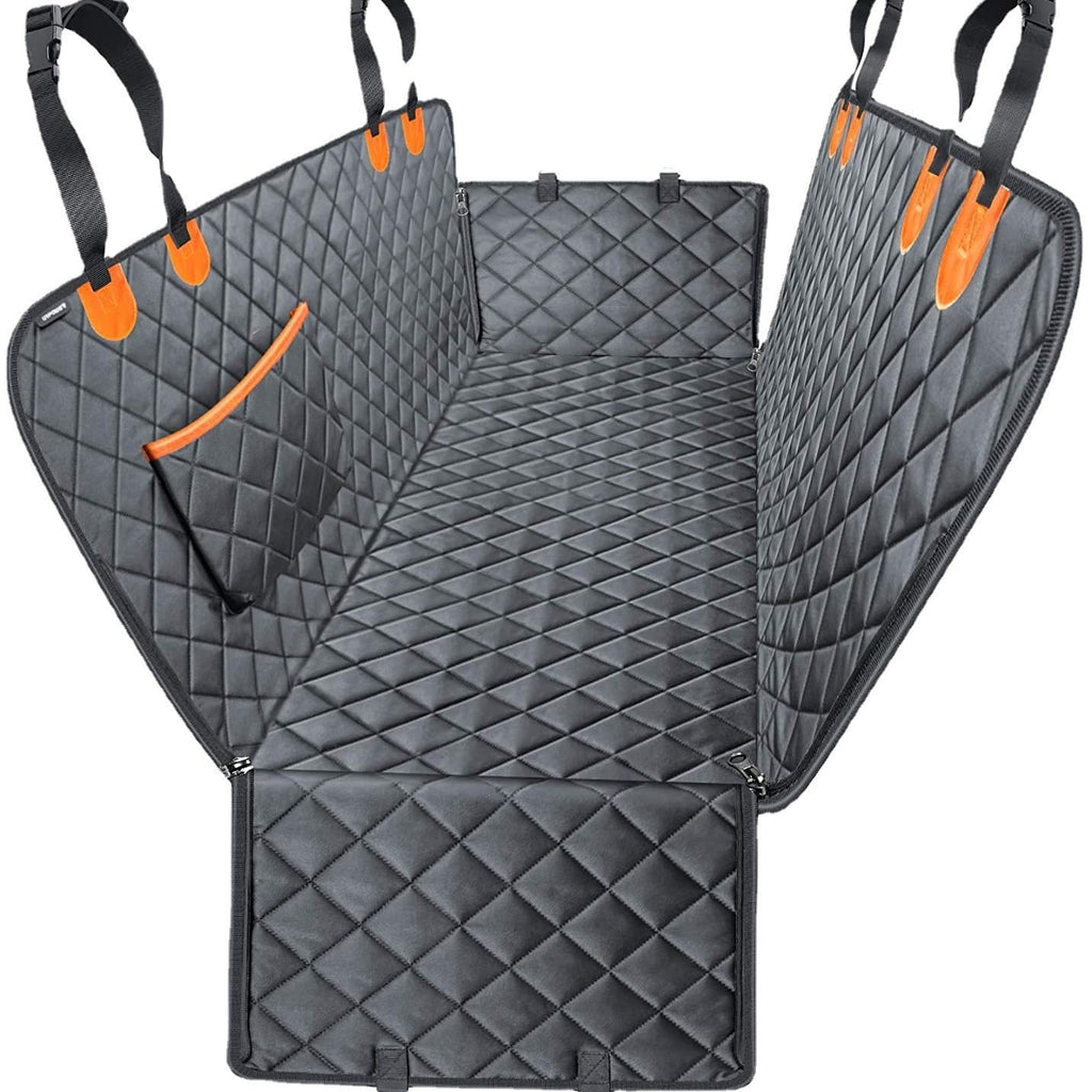 Black and orange Seat Cover, zip sides