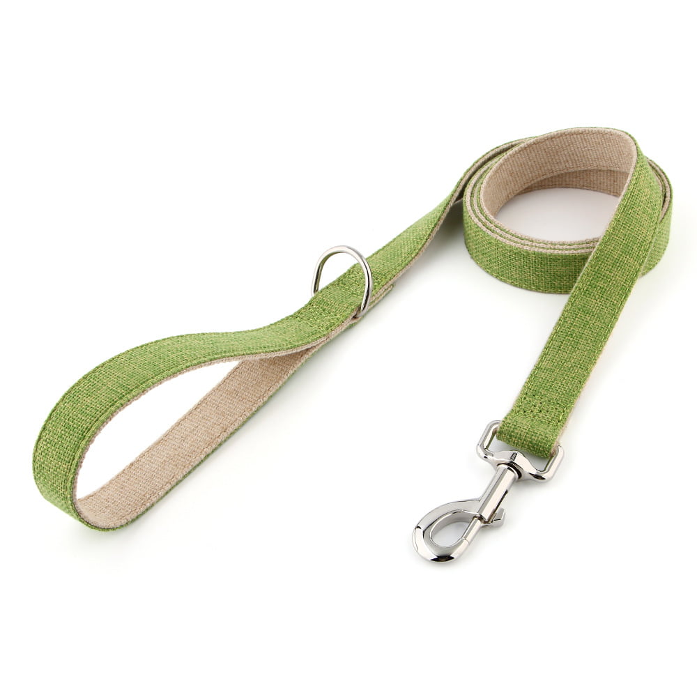 Green Walk Leash, two-layer weave