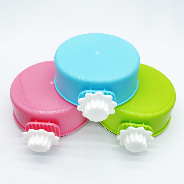 Crate Bowl clamp knobs, three colors