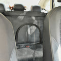 Black mesh Car Barrier with zipper window between front seats