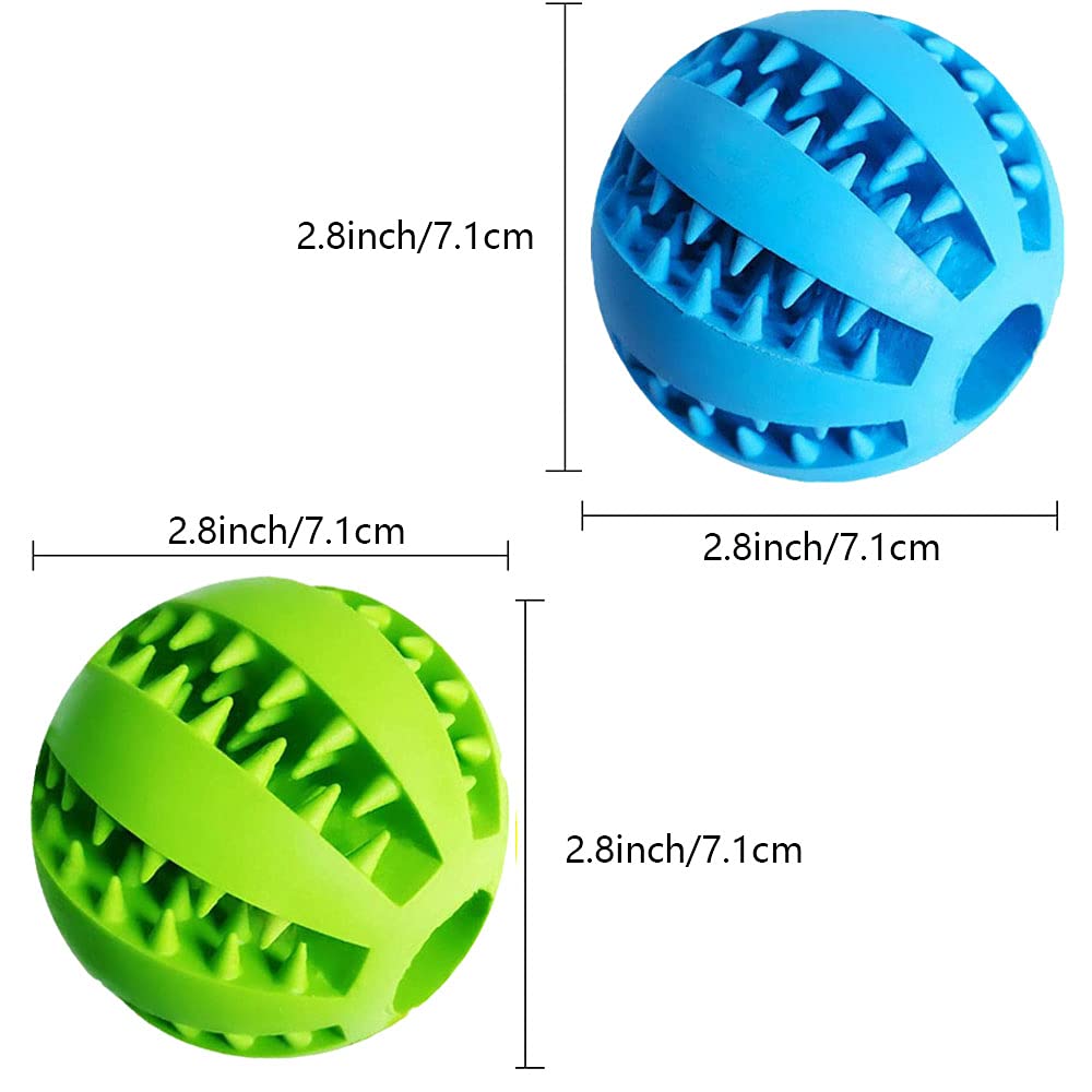 Treat Ball 2.8 in / 7.1 cm in blue and green
