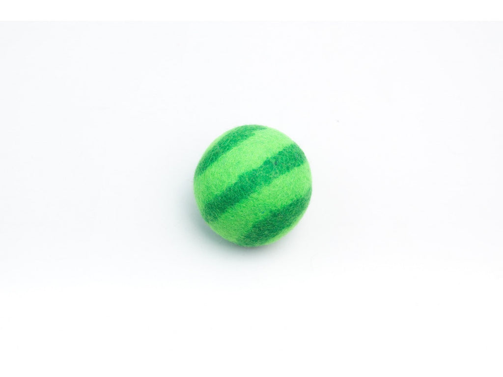 Green striped Felt Toss Ball