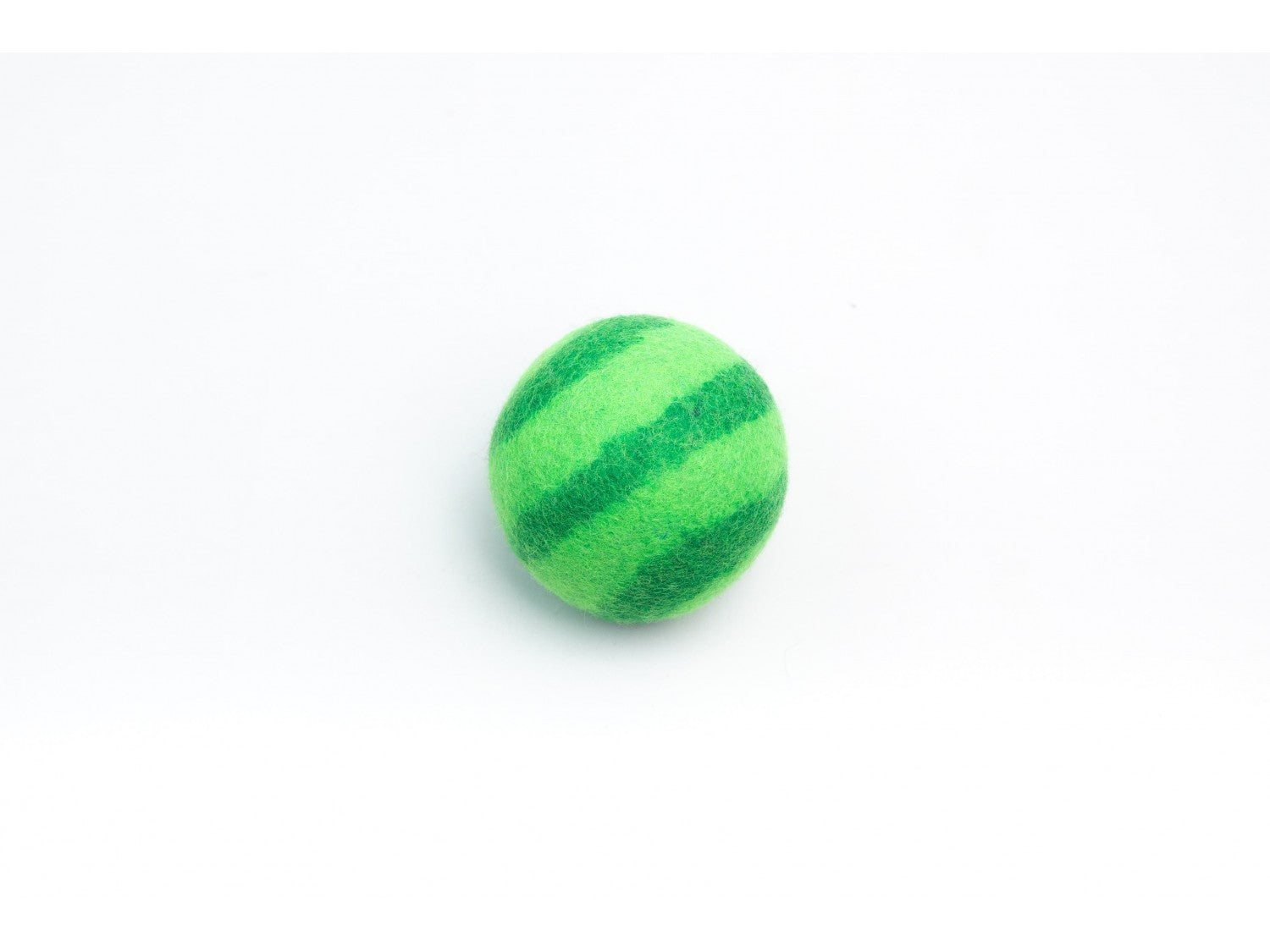 Green striped Felt Toss Ball