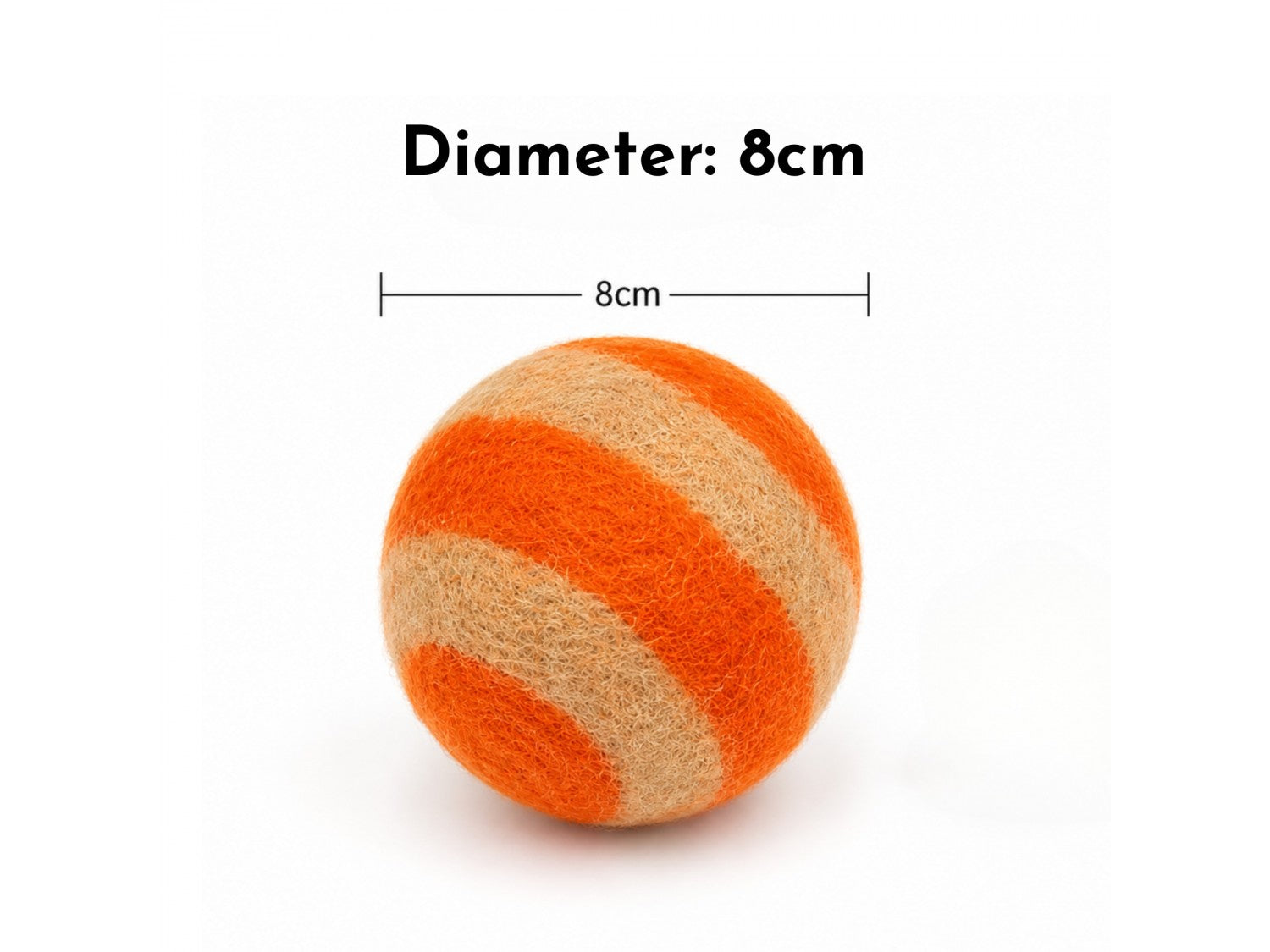 Felt Toss Ball diameter 8 cm